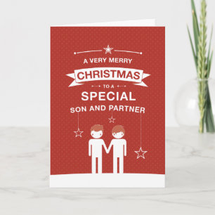 Not Straight Design Son and Partner Card