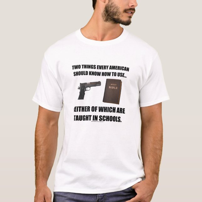 Not Taught in Schools t-shirt (Front)