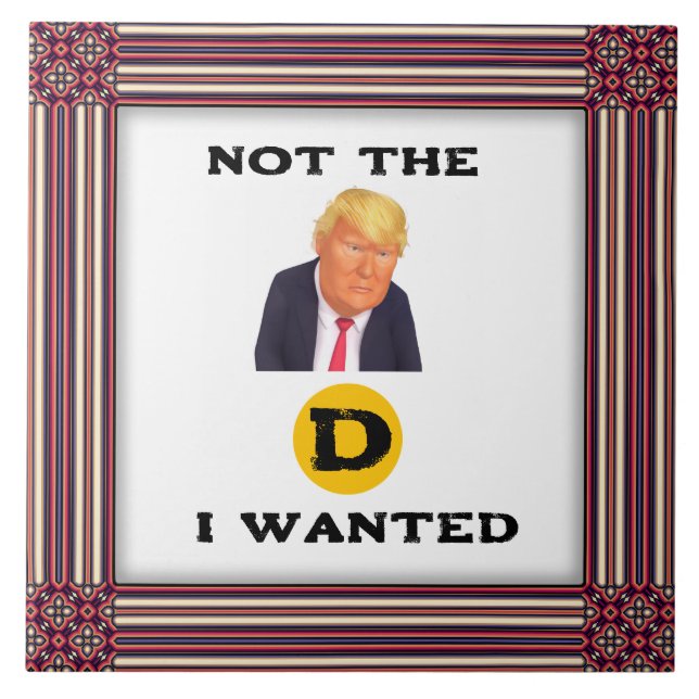 Not The D I Wanted Ceramic Tile (Front)
