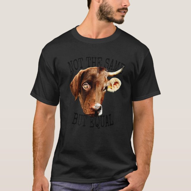 Not The Same But Equal Animal  No Difference Pro V T-Shirt (Front)