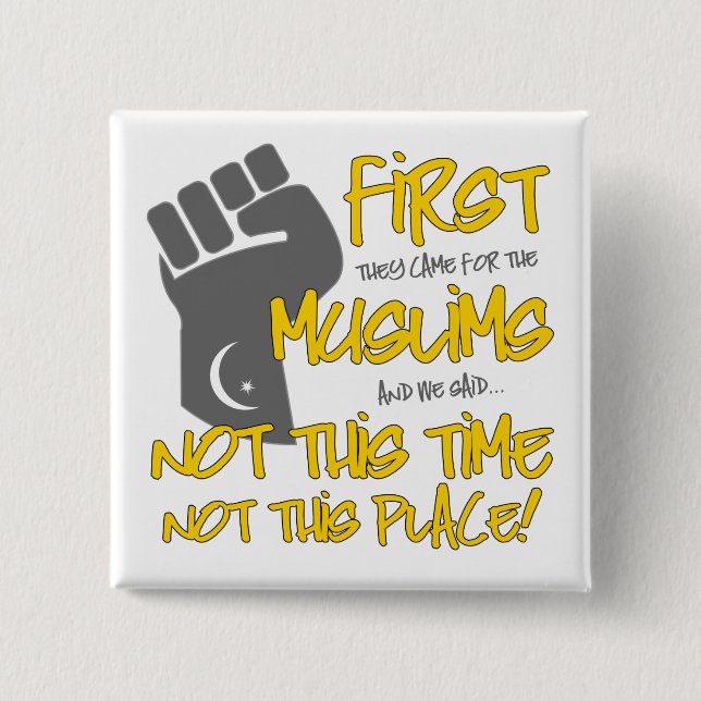 Not This Place Square Button (Front)