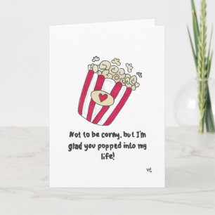 Not to be Corny - Popcorn Card