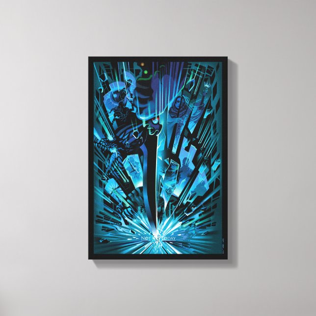 Not Today Canvas Print (Front)