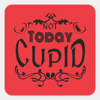 Not Today Cupid Christian Valentine Humor Square Sticker