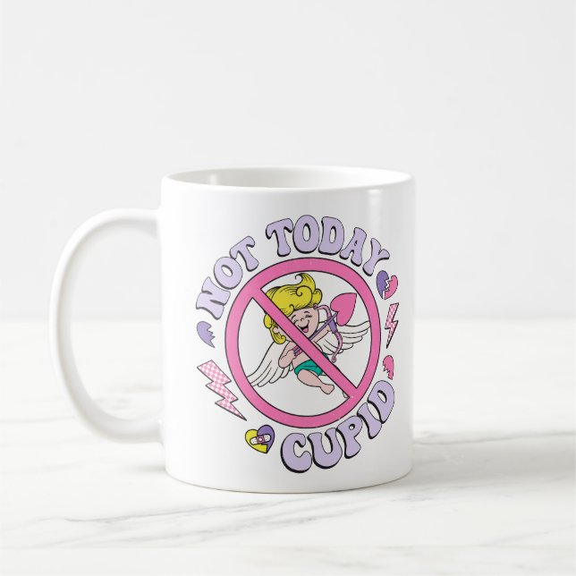 Not Today Cupid Coffee Mug (Left)