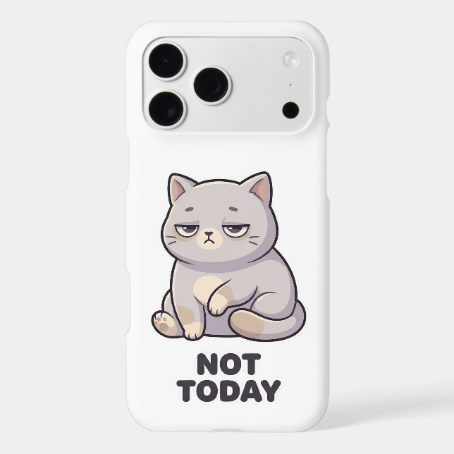 Not Today Grumpy Cat Sticker (Back)