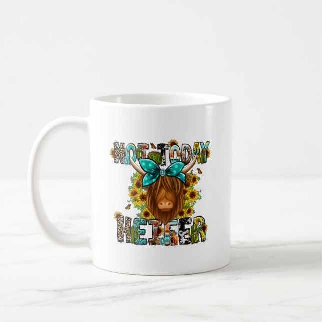 Not Today Heifer Cow Mug (Left)