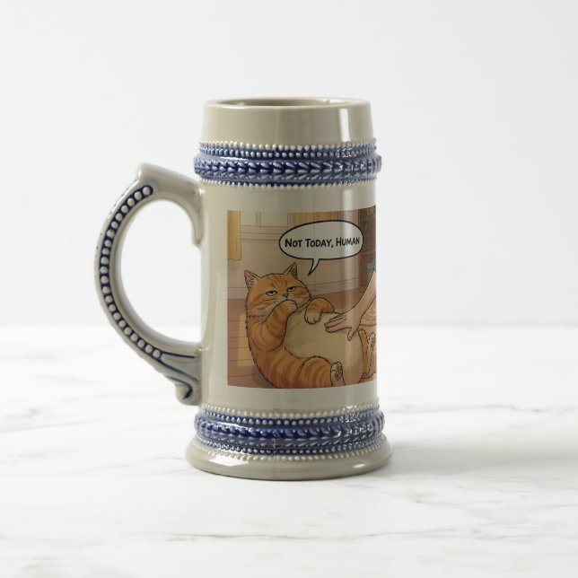 Not Today Human Grumpy Cat Mug | Lazy Cat Funny Co (Left)
