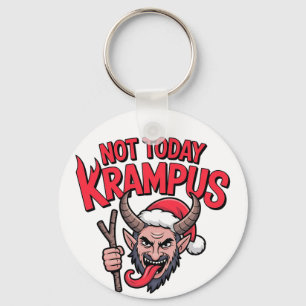Not Today Krampus Funny Christmas Evil Krampus Keychain