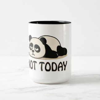 Not Today Panda Two-Tone Coffee Mug