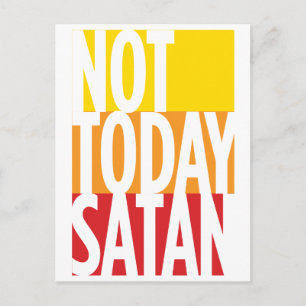 Not Today Satan Pandemic Postcard