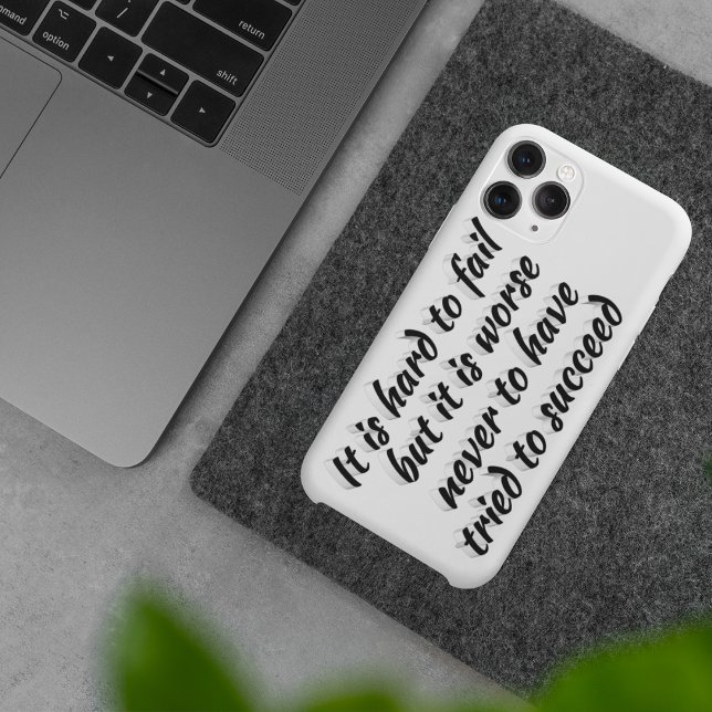 Not Trying Worse Than Failing Motivational Quote  Case-Mate iPhone Case (Creator Uploaded)