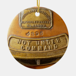 Not Under Command Ceramic Ornament