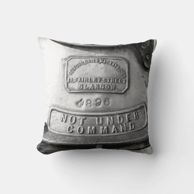 Not Under Command Throw Pillow (Front)