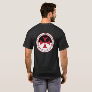 Not Unto Us, O Lord - Templar Cross and Motto T-Shirt