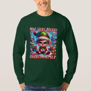 Not Very Merry Christmas Elf T-Shirt