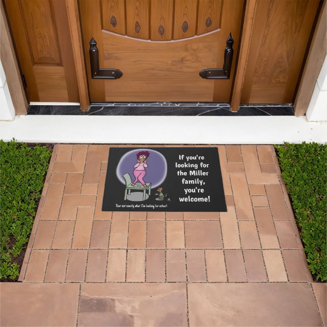 Not what I am looking for Funny Dark Grey Doormat (Outdoor)