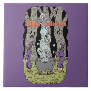 Not What They Expected Happy Halloween Tile