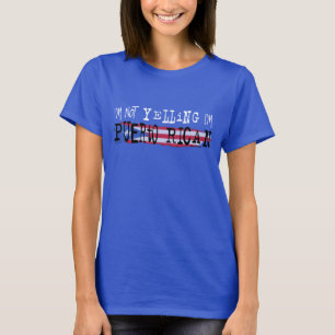 Not Yelling Puerto Rican Flag Drk T-Shirt