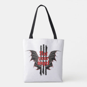 Not Your Angel Tote Bag – Alt Girl Gothic Style