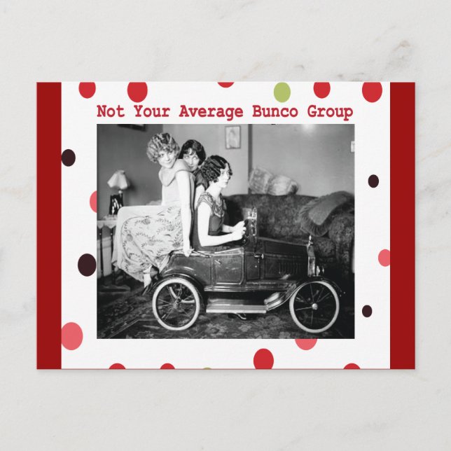 not your average bunco group postcard (Front)