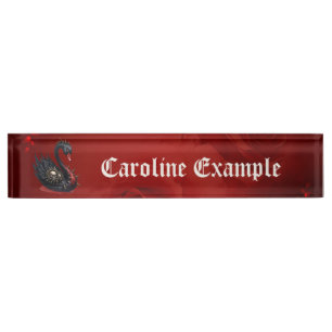Not Your Average Swan – Spikes, Skulls & Sass.  Nameplate