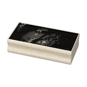 Not Your Average Swan – Spikes, Skulls & Sass. Rubber Stamp