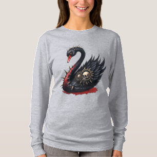Not Your Average Swan – Spikes, Skulls & Sass. T-Shirt