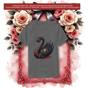 Not Your Average Swan – Spikes, Skulls & Sass. T-Shirt