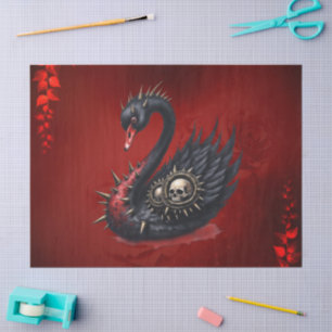 Not Your Average Swan – Spikes, Skulls & Sass.  Tissue Paper