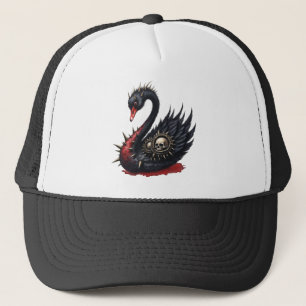 Not Your Average Swan – Spikes, Skulls & Sass. Trucker Hat
