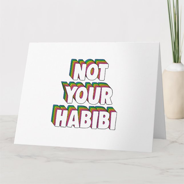 Not Your Habibi Card (Front)