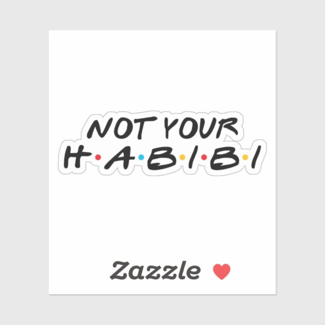 Not Your Habibi Funny Arabic Quotes (Sheet)