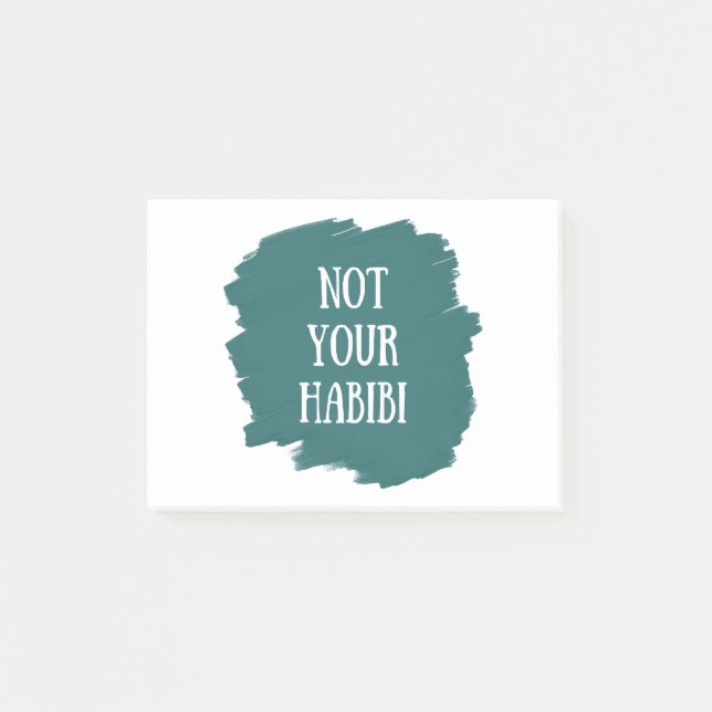 Not Your Habibi Post-it Notes (Front)