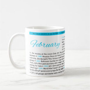 Notable Events in AA History Mug - February
