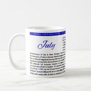 Notable Events in AA History Mug - July