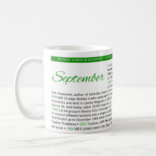Notable Events in AA History Mug - September