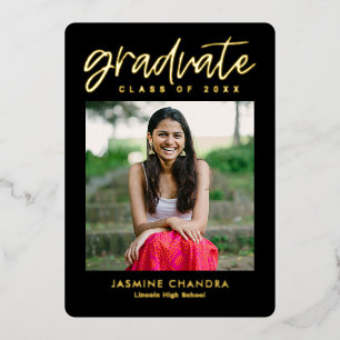 Notably Cool Foil Graduation Editable Colour Foil 