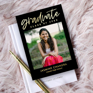 Notably Cool Foil Graduation Editable Colour Foil