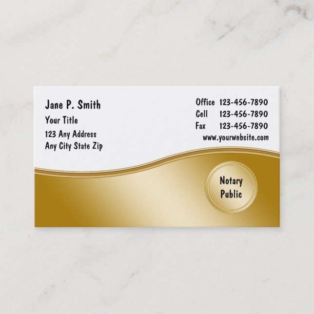 Notary Business Cards_2 Card (Front)