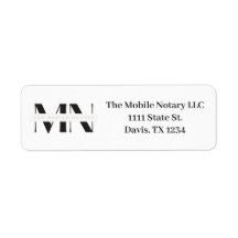 Notary Business Return Address Label