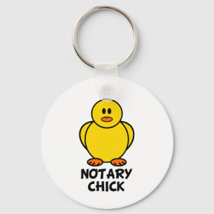 Notary Chick Keychain