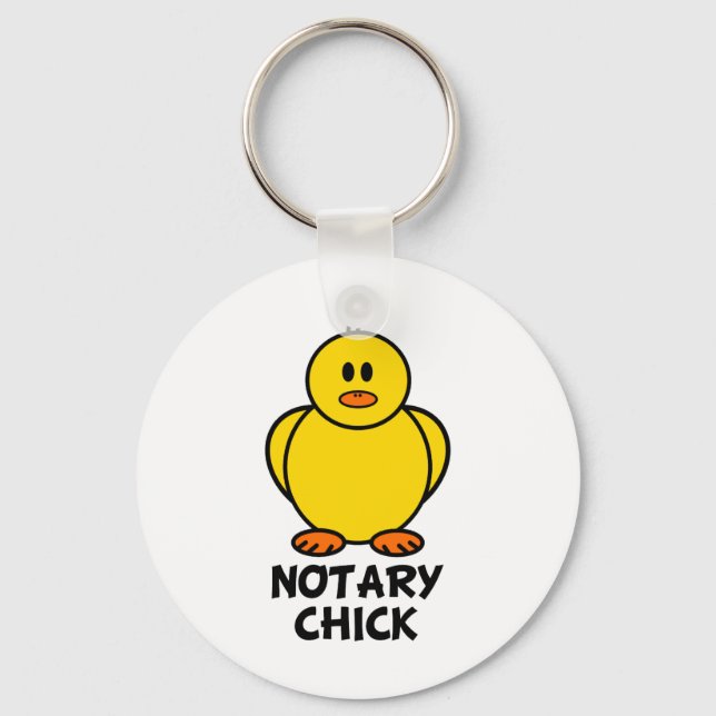 Notary Chick Keychain (Front)
