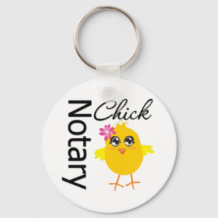 Notary Chick Keychain