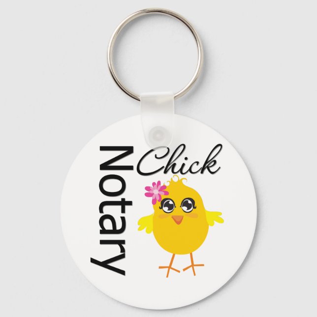 Notary Chick Keychain (Front)