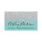 Notary elegant typography silver glitter teal