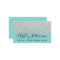 Notary elegant typography silver glitter teal