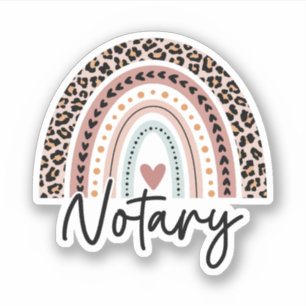 Notary Leopard Rainbow, Cute Notary