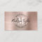 Notary Loan Agent Rose Gold Pink Metallic Monogram