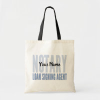 Notary Loan Signing Agent Blue Font Customized